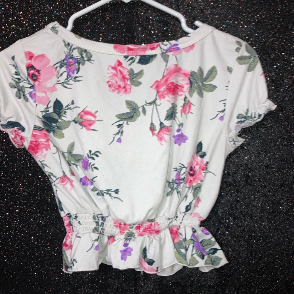 Foral Crop Top